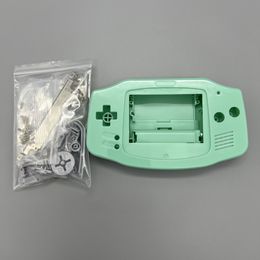 Game Console Plastic Shell voor GBA IPS -scherm Shell Repair vervangingsonderdelen met glazen lensknoppen