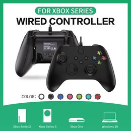 Contrôleur de jeu filaire manette manette de jeu pour Xbox One Series contrôleur emballage de boîte blanche filaire
