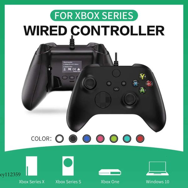 Controlador de juego con mango con cable, Joystick Gamepad para Xbox One Series, embalaje con caja blanca con cable