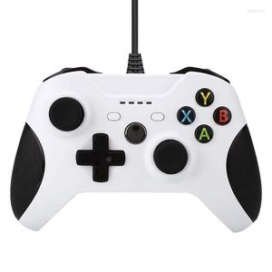 Game Controllers 1.75m ABS Wired Handle PC Laptop USB Zwart -witte controller voor Windows 7/8/10 Xbox One/One S/One X