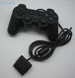Game Controllers 1 Controller voor PS2 Wired Gamepad Joypad Origineel 2 PSX PS PCS Black Whole9222022