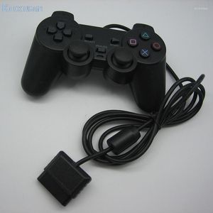 Contrôleurs de jeu 1 contrôleur pour PS2 filaire Gamepad Joypad Original/2 PSX PS Pcs noir en gros