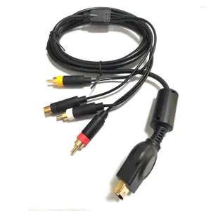 Contrôleurs de jeu 100pcs Audio Vidéo Câble Convertisseur Adaptateur Cordon NTSC/PAL Système Commutateur avec fil de chargement USB