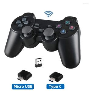 Controladores de juego Controlador inalámbrico 2.4G para Super Console X-Pro Gamepad USB PSP / PC Android Teléfono TV BOX Tablet Joystick