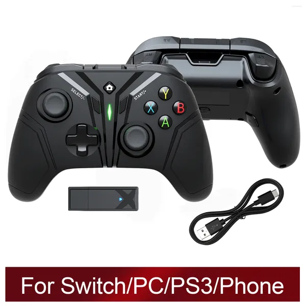 Contrôleurs de jeu Contrôleur sans fil 2.4G pour Switch Pro/Lite/OLED Mando Gamepad PC/Steam/PS3/Android TV Box Smart Phone Tablet Joystick