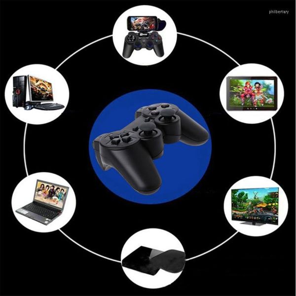 Controladores de juego 2.4G Controlador inalámbrico Gamepad Micro USB OTG Adaptador Soporte para teléfono Android