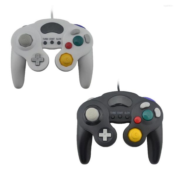 Contrôleurs de jeu 3 boutons pour Gamecube PC contrôleur filaire Joypad/Joystick/Gamepads N-G-C/G-C MAC Computer Gamepad