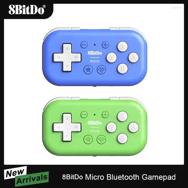 Controladores de juego 8bitdo Micro Bluetooth Gamepad Mini controlador de bolsillo para Switch Android y Raspberry Pi Admite modo de teclado