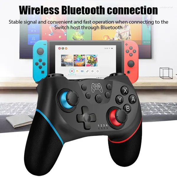 Contrôleurs de jeu Bluetooth Contrôleur sans fil pour Switch Pro GamePad avec manche à 6 axes PC / Téléphone Joystick OLED / PS3 / Android