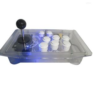 Game Controllers Cdragon Arcade Joystick White Box LED Light USB Fighting Stick Gaming Controller Gamepad Video voor pc -desktopcomputers