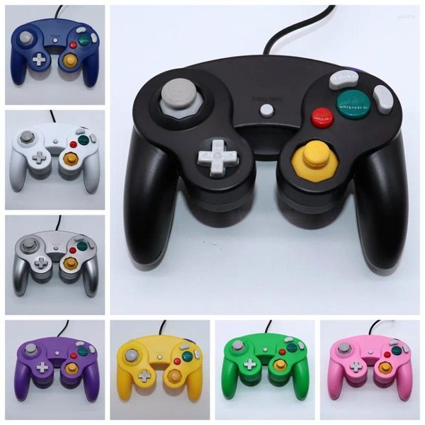 Contrôleurs de jeu Contrôleur filaire classique Manette de jeu à distance pour consoles NGC GameCube Gaming Pad