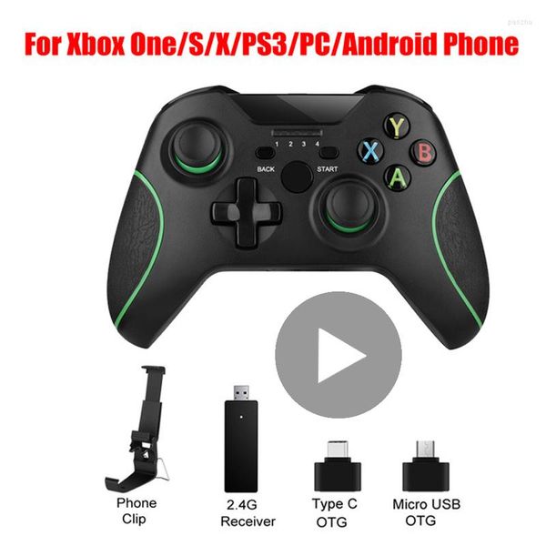 Controladores de juegos Control para Xbox One S X PS3 TV Box Teléfono Android PC Gamepad Controlador Bluetooth Mobile Pad De Smartphone Joystick Trigger
