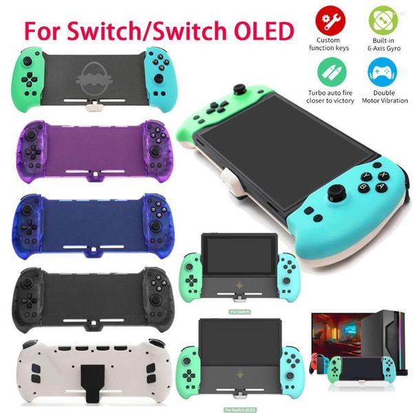 Controlador de controladores de juego para N-Switch / N-Switch OLE Direct Plug-in Joystick Gamepad Diseño de soporte con turbo somatosensorial de seis ejes