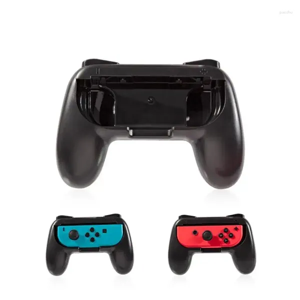 Controladores de juego Controlador Empuñadura de mano Compatible para Switch OLED Modelo Versión con cubierta para el pulgar Superficie de goma Comodidad Soporte remoto