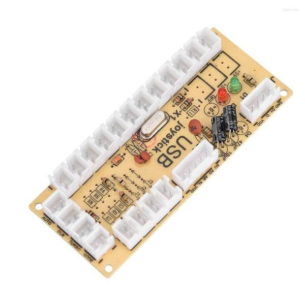 Contrôleurs de jeu DIY Arcade Joystick Circuit Board PC Contrôle de la carte USB Chip micro-mouvement Rocker 4PCS Ligne de terminal