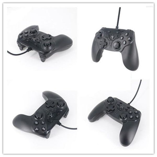 Contrôleurs de jeu Double moteur Vibration USB contrôleur filaire Gamepad pour Switch 3rd Party Pro