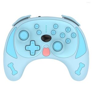 Controladores de juego Dropship para Switch Pro controlador inalámbrico lindo Gamepad en forma de perro con 6-Axis Gyro Dual Motor vibración Wake Up
