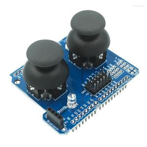 Controladores de juego Bloque de construcción electrónico Módulo de botón de joystick dual para PS2 Sensor de doble eje UN-O R3