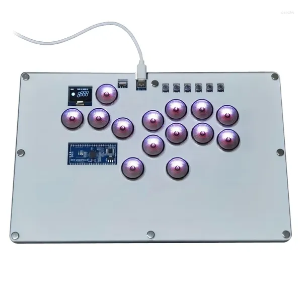 Contrôleurs de jeu pour Hitbox Arcade Keyboard Joystick Fight Controller Console PC Bouton mécanique Améliorer les compétences de jeu 14 touches