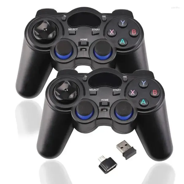 Controladores de juego para PS2 Controlador Wireless 2.4G GamePad Joystick Tablet PC / TV Box Smart Console