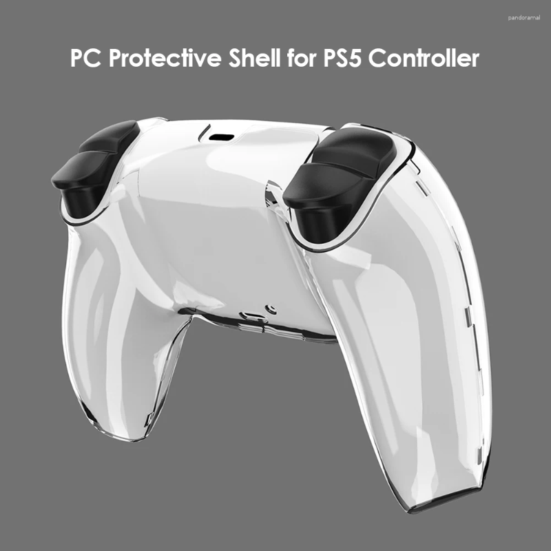 PS5デュアルセンスクリアPCカバーウルトラスリムプロテクターケースコントローラーのゲームコントローラー