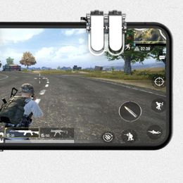 Contrôleurs de jeu manette de jeu pour PUBG déclencheur de jeu bouton de tir intelligent touche de visée L1R1 contrôleur de tir téléphone portable