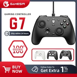 Gamecontrollers GameSir G7 SE Gaming Controller Bekabelde gamepad voor Xbox Series X S XSS XSX One ALPS Joystick PC Vervangbare panelen