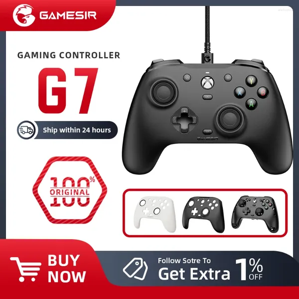 Controladores de juego Gamesir G7 SE Gaming Controlador GamePad Wired para Xbox Series X S XSS XSX One Alps Joystick PC Paneles reemplazables