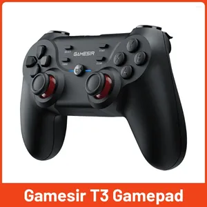 Controladores de juegos Controlador inalámbrico GameSir T3 adecuado para PC/NS/teléfono móvil/TV Windows 7 10 11 botón lineal vibración dinámica