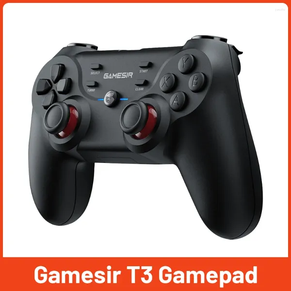 Contrôleurs de jeu Contrôleur de manette sans fil GameSir T3 adapté pour PC/NS/téléphone portable/TV Windows 7 10 11 bouton linéaire Vibration dynamique