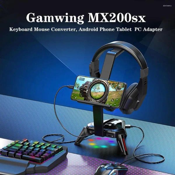 Controladores de juegos Gamwing Mix SE Elite Mouse Keyboard Comverter para Android Mobile PC Juegos Controlador Bluetooth Magic Scorpion Converter