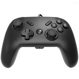 Game Controllers Ifyoo Switch Audio Wired Pro Controller met ingebouwde headset -aansluiting voor Switch/PC -ondersteuning Voice Chat Motor/Turbo