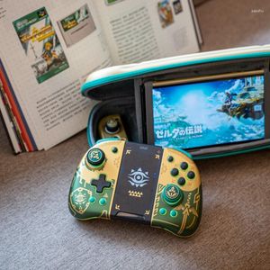 Gamecontrollers IINE Tears Of The Kingdom Switch Split Gamepad L806 Golden Rocker Elite Controller-handgreep met opbergtas