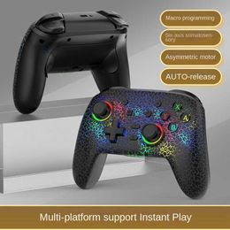 Contrôleurs de jeu Joysticks 1 PCS contrôleur de manette sans fil pour Pro /OLED/Lite/Android/ PC manette de jeu avec touches programmables RGB Light A HKD230831