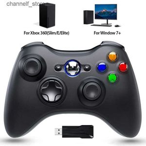 Contrôleurs de jeu Joysticks 2.4G plateau de jeu sans fil pour contrôleur xbox 360 bascule vibrante pour xbox 360 manette mince pour Windows 10 7 8 console de jeu PCY240322