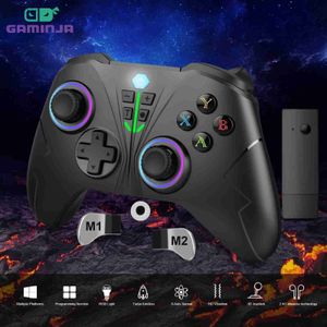 Contrôleurs de jeu joysticks 2.4g Gamepad sans fil avec des touches M1 / M2 pour le contrôleur de série Xbox One S / X Prise en charge du PC Windows 6 axis Gandage de jeu D240424