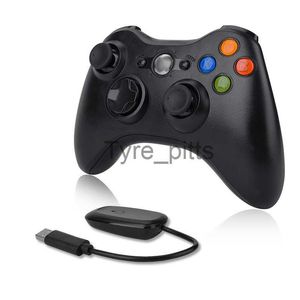 Manettes de jeu Joysticks Manette sans fil 2.4G pour Xbox 360 Manette de jeu Dual Vibration Manette filaire/sans fil pour Xbox 360 PC Windows 7 8 10 Joypad x0727