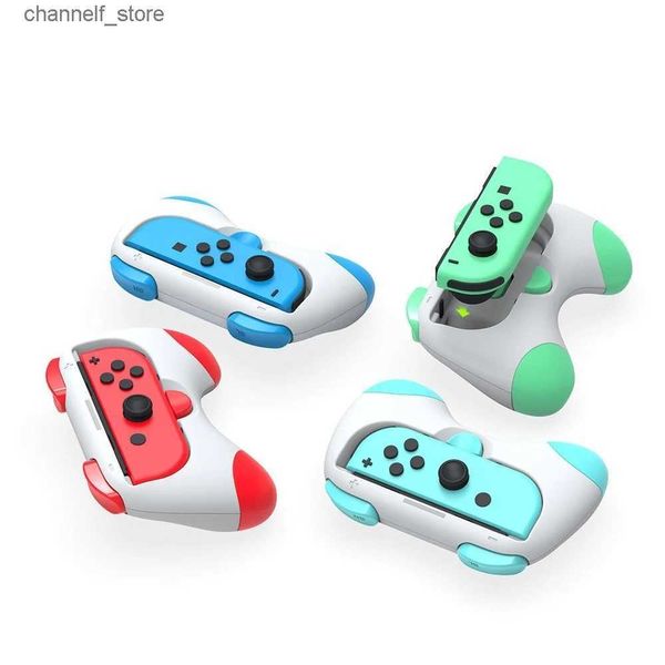 Contrôleurs de jeu Joysticks 2023 Contrôleur de jeu Poignée de dessin animé pour Switch NS OLED Poignée de jeu gauche et droite TNS-2130 Support d'accessoires DesignerY240322