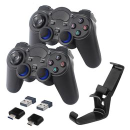 Game Controllers Joysticks 24G Wireless Gamepad Joystick Controller Joypad voor PS3 PC Android Windows Raspberry Pi 4 Smartphone Optionele houder 230518