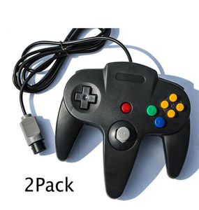 Contrôleurs de jeu joysticks 2pcs Joystick GamePad filaire classique pour le contrôleur N64 Console rétro Gandage analogique Joypad PC W6488995