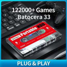 Contrôleurs de jeu Joysticks 2T HDD Disque dur de jeu externe portable avec 122000 jeux pour PS3PSPPS2SegaSaturnWiiWiiuDC Plug and Play pour PC portable 230714