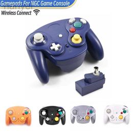 Game Controllers Joysticks 5 Colors Wireless GamePad -controller voor NGC Game Console met 2.4G Adapter GamePads Joystick voor GameCube Video Game Console D240424
