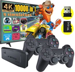 Gamecontrollers Joysticks 64G Game Stick Lite 4K Ingebouwde 10000 Game Retro Game Console voor PS1 GBA Draadloze controller voor Gba KID Xmas Gift Drop 230718