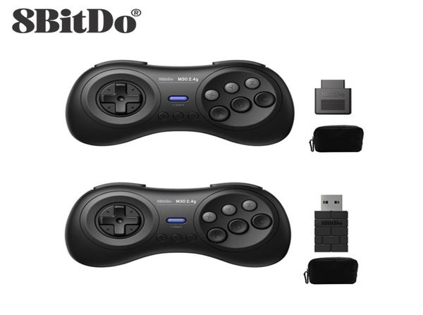 Controladores de juego Joysticks 8BitDo M30 24G Pad inalámbrico para Sega GenesisGega Mini y Mega DriveMini controlador 2210216314067