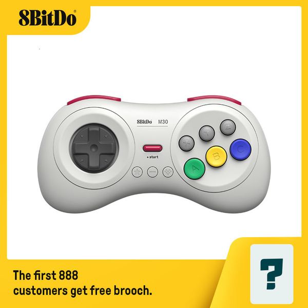 Controladores de juego Joysticks 8Bitdo M30 Bluetooth Gamepad para Switch PC macOS y Android con Sega Genesis Mega Drive Style 230923