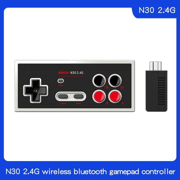 Contrôleurs de jeu Joysticks 8Bitdo N30 2.4G Manette de jeu sans fil Bluetooth pour NES Classic Edition Controller Gamepads Récepteur Joypad Controll