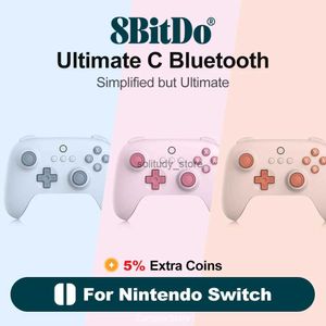 Contrôleurs de jeu joysticks 8bitdo Ultimate C Bluetooth Switch Oled Lite Wireless Controller Board Document Disponible en bleu rose et orange Q240407