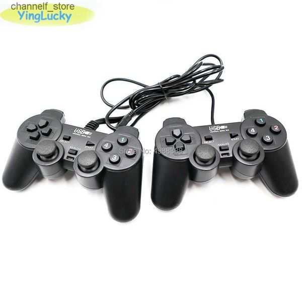 Contrôleurs de jeu Joysticks Câble de contrôleur d'arcade noir 1,8 M mando a distancia de double impact Gamepad para PlayStation 2 PS2 K5Y240322