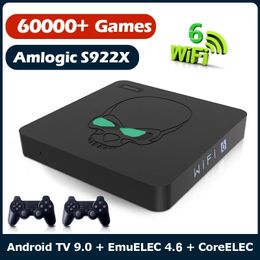 Contrôleurs de jeu Joysticks Beelink Super Console X King Consoles de jeux vidéo rétro WiFi 6 TV BOX pour SS/DC/Arcade Android 9 Amlogic S922X avec 60000 jeux 231025