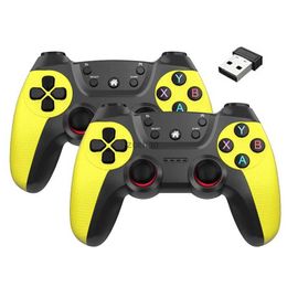 Gamecontrollers Joysticks BOYHOM Draadloze dubbele gamecontroller Voor Linux/Android-telefoon Voor gamebox Gamestick PC Smart TV Box 2.4G gamepad Joystick